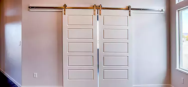 Glass Barn Door with Installation Hardware Kit Newport Beach