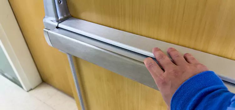 Installing a Push Bar on a Door Newport Beach
